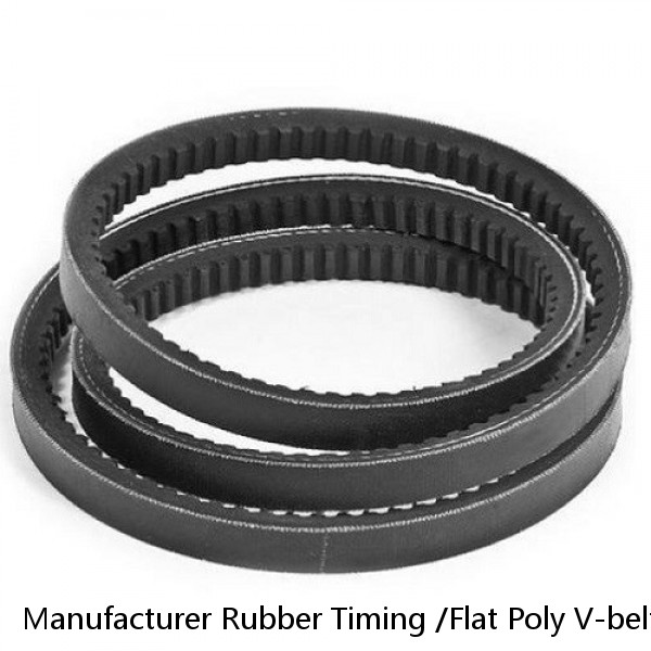 Manufacturer Rubber Timing /Flat Poly V-belt Belts Coated With Sponge And Blue Fabric